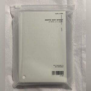Cloth and Paper (C&P) Inverted Graph Notebook